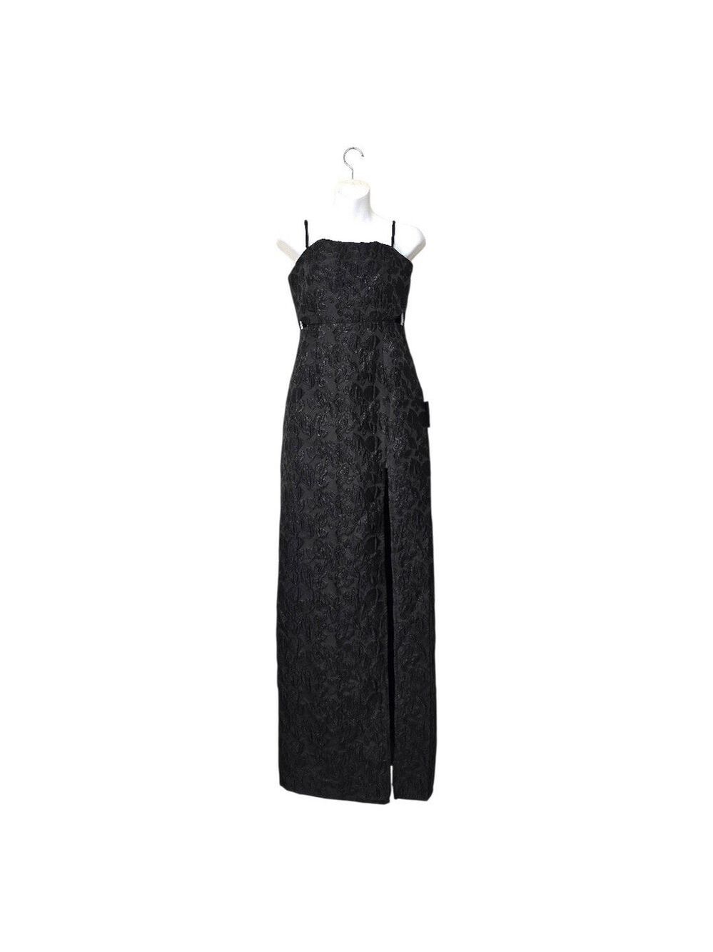 Lulus Gorgeously Chic Floral Jacquard Cutout Maxi Dress Sz S NWT - Picture 2 of 15